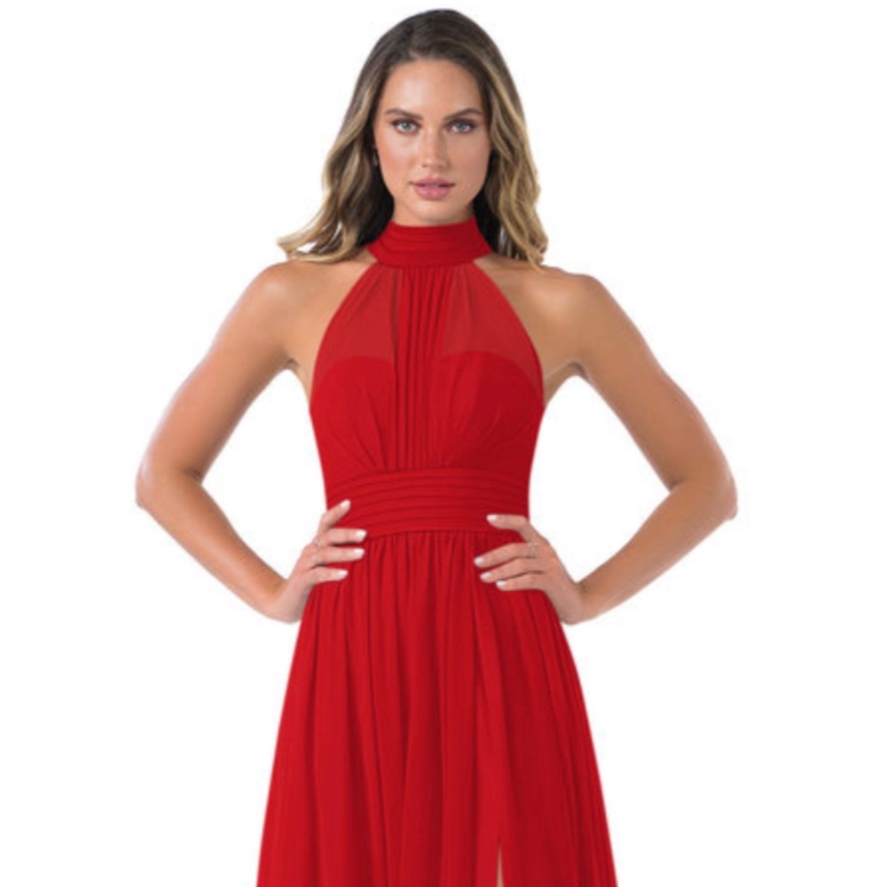 Azazie Red Bridesmaid Dress + Matching Shawl